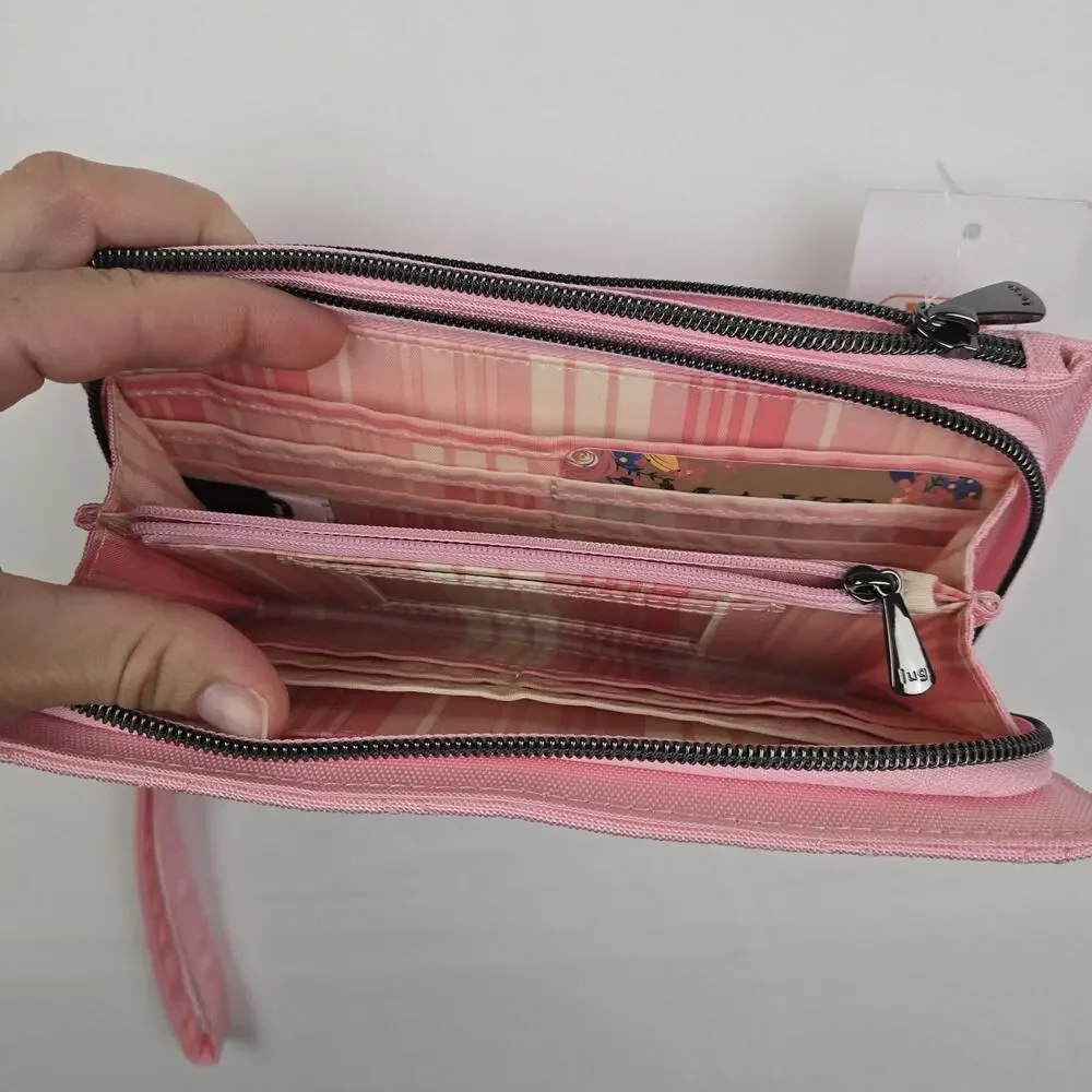 Lug‎ Arabesque Zip Wallet In Pink. New With Tag.